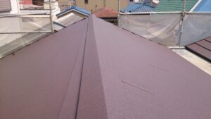 墨田区にて屋根修理〈屋根の色褪せ・カバー工法〉 施工後